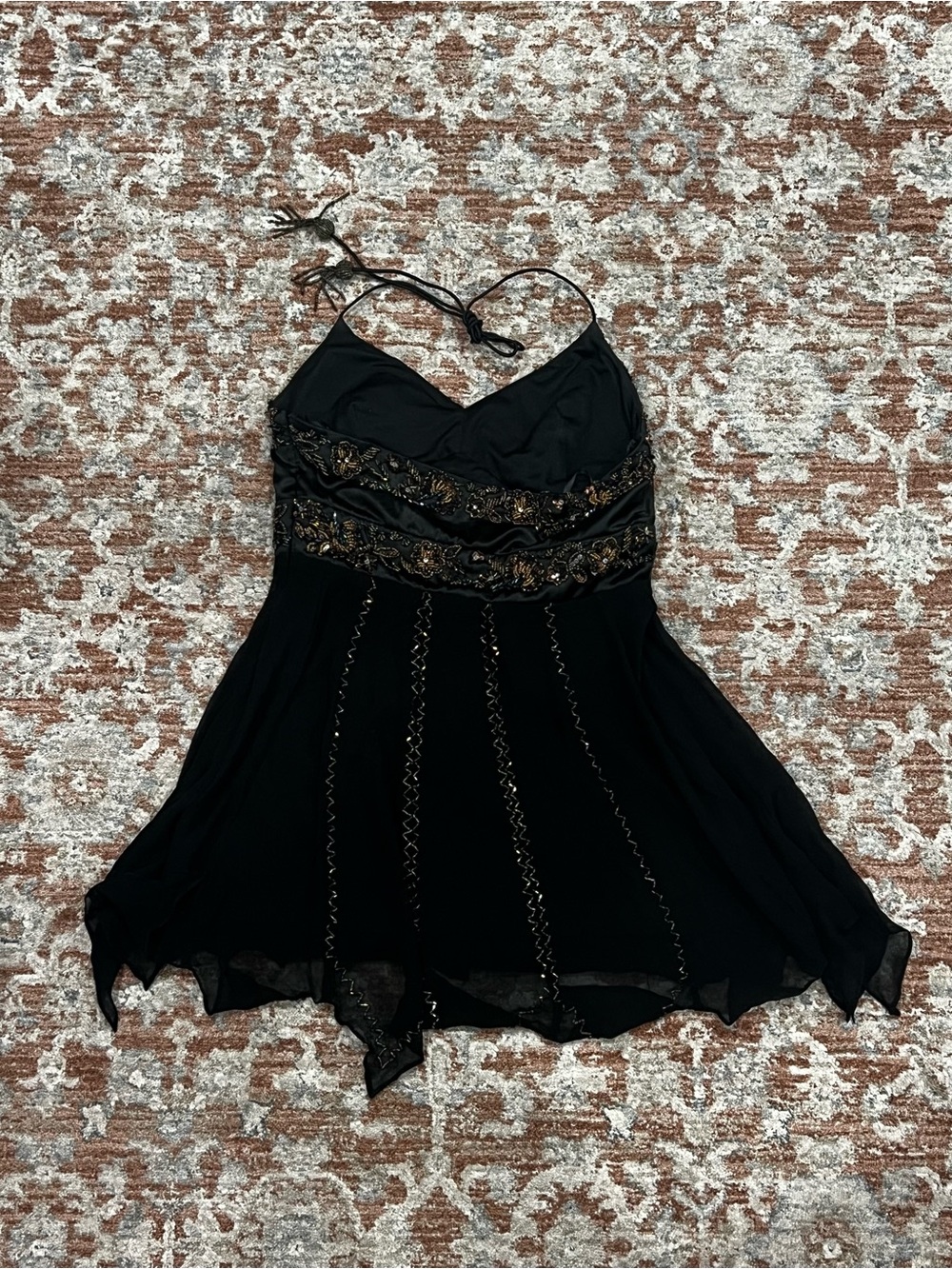 Mr K 100% Silk Beaded Halter Fairy Tank - Picture 10 of 12